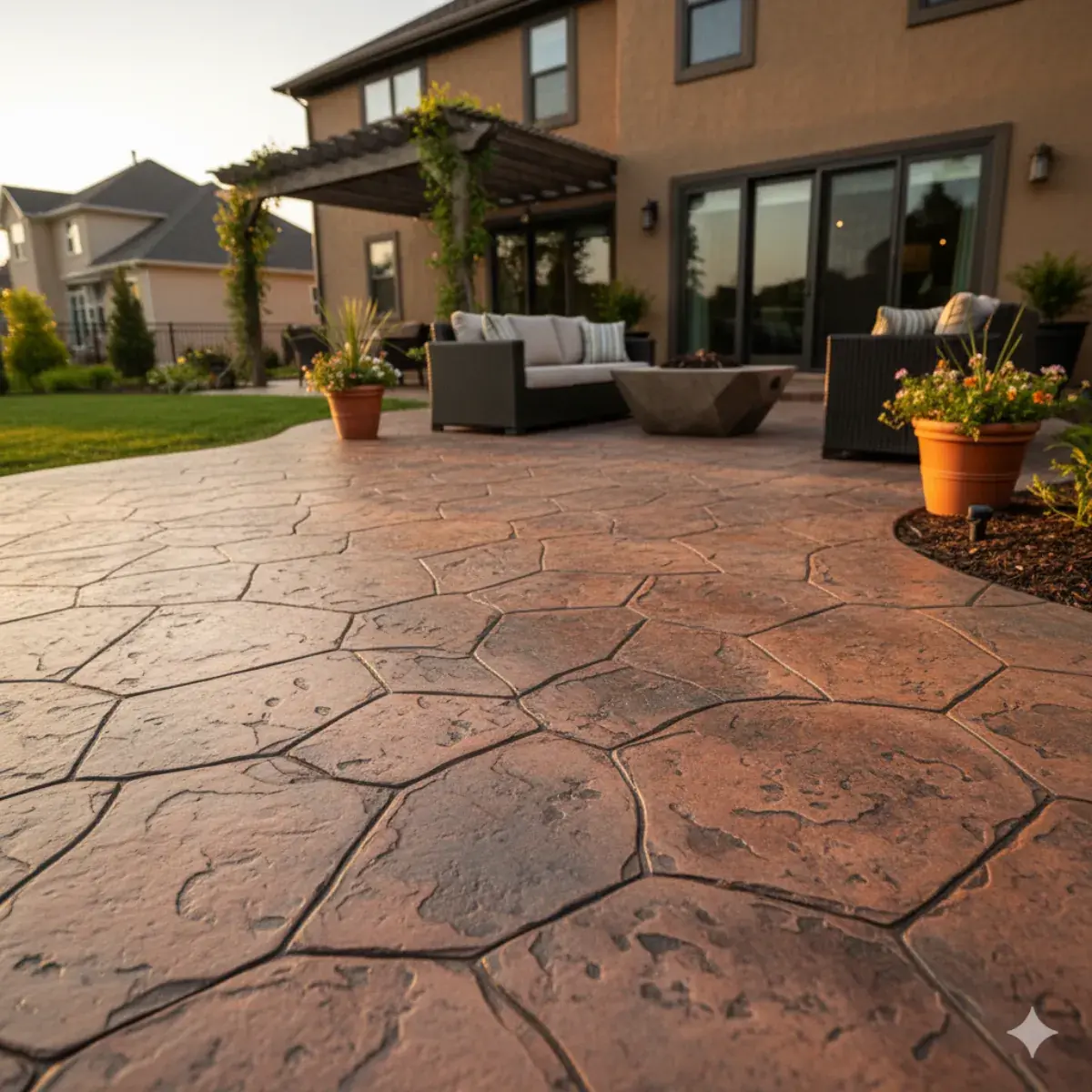 Stamped concrete
